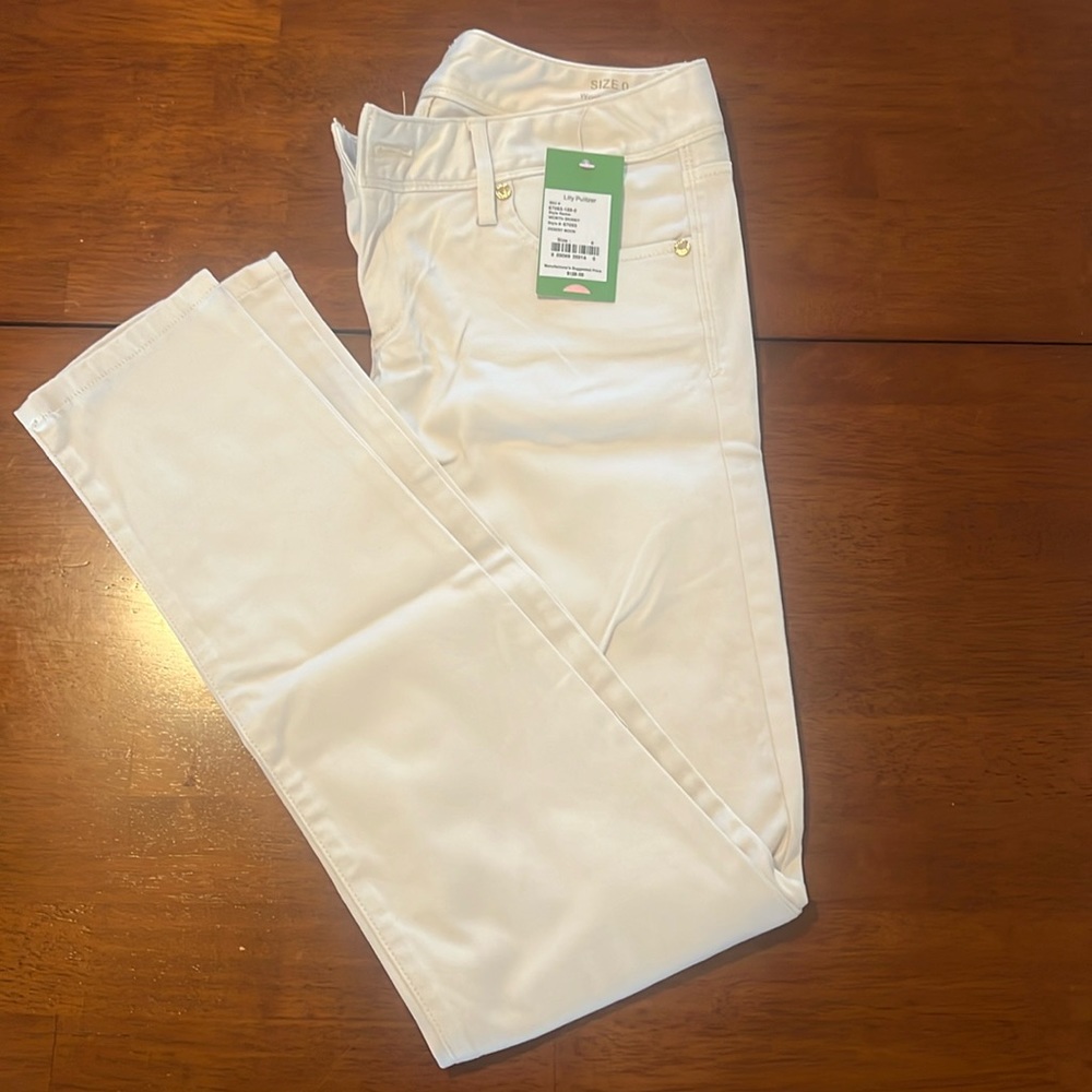 Lilly Pulitzer Worth Skinny pants in “Desert Moon” color